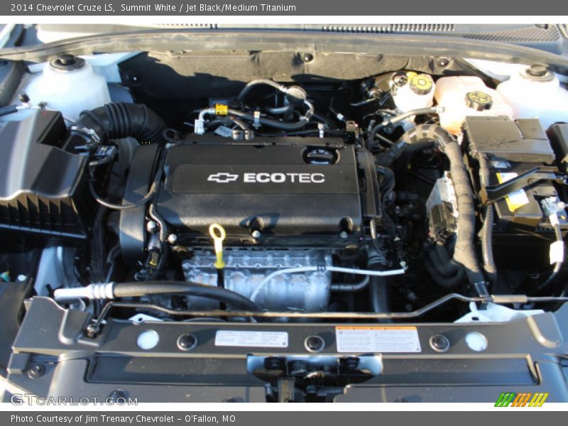 Summit White / Jet Black/Medium Titanium 2014 Chevrolet Cruze LS