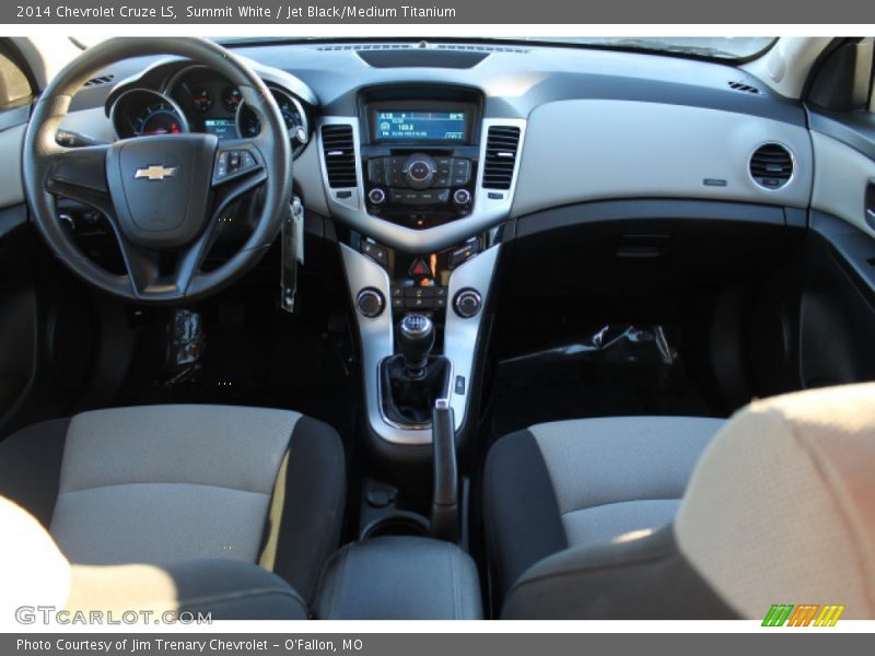 Summit White / Jet Black/Medium Titanium 2014 Chevrolet Cruze LS