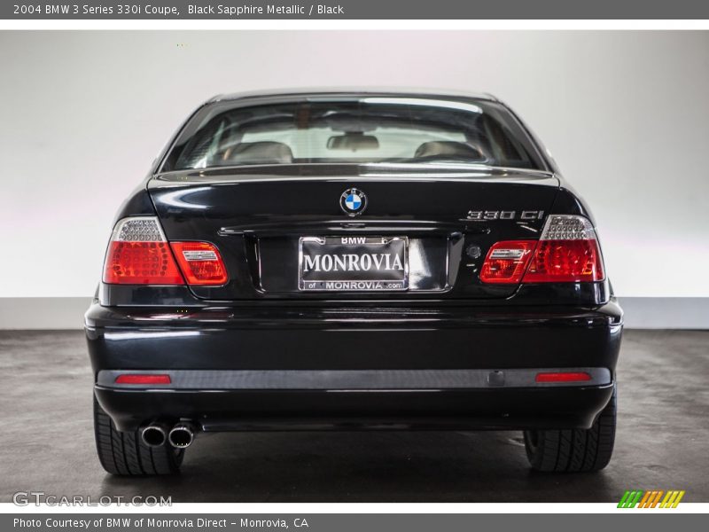 Black Sapphire Metallic / Black 2004 BMW 3 Series 330i Coupe