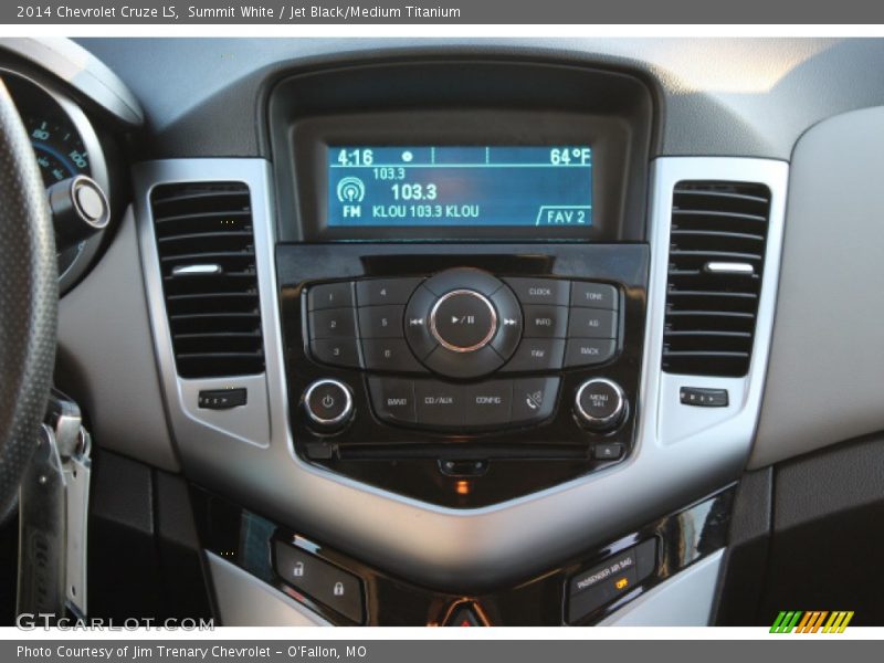 Summit White / Jet Black/Medium Titanium 2014 Chevrolet Cruze LS