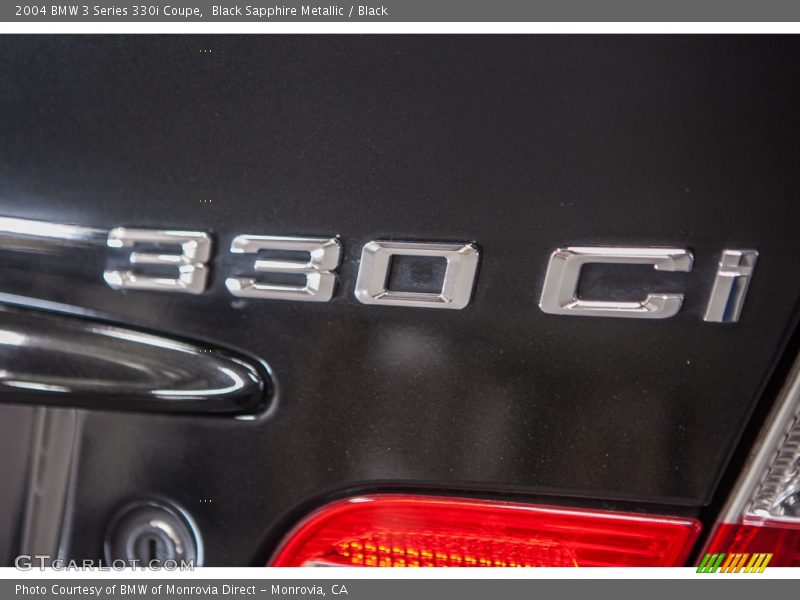 Black Sapphire Metallic / Black 2004 BMW 3 Series 330i Coupe