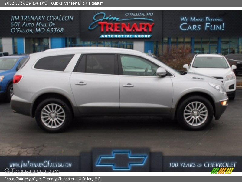Quicksilver Metallic / Titanium 2012 Buick Enclave FWD
