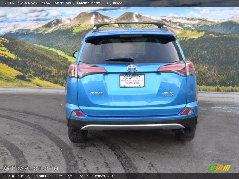 Electric Storm Blue / Black 2016 Toyota RAV4 Limited Hybrid AWD