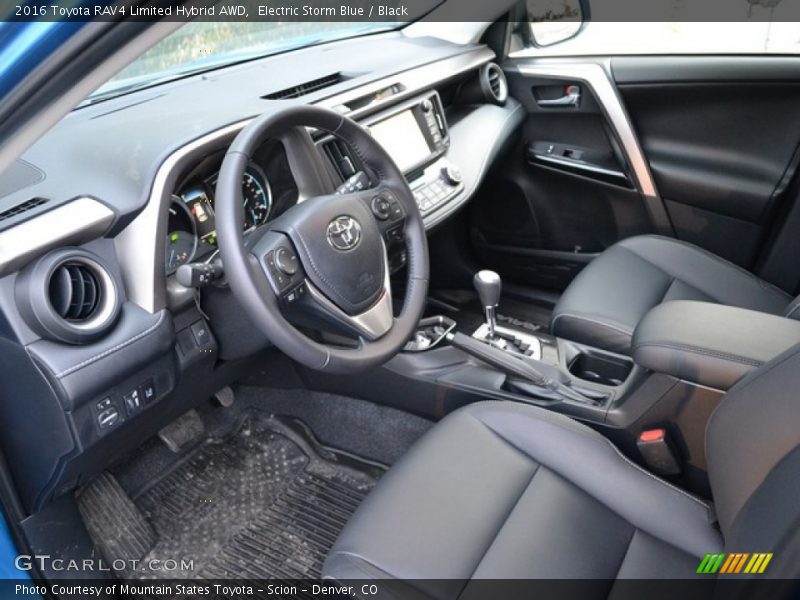 Black Interior - 2016 RAV4 Limited Hybrid AWD 