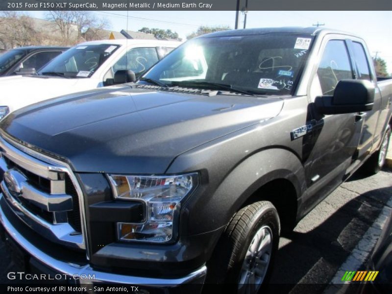 Magnetic Metallic / Medium Earth Gray 2015 Ford F150 XLT SuperCab