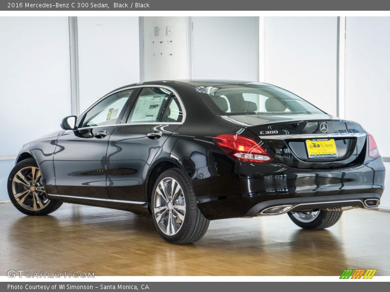 Black / Black 2016 Mercedes-Benz C 300 Sedan