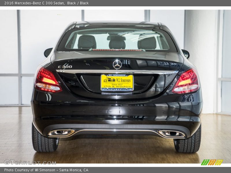 Black / Black 2016 Mercedes-Benz C 300 Sedan