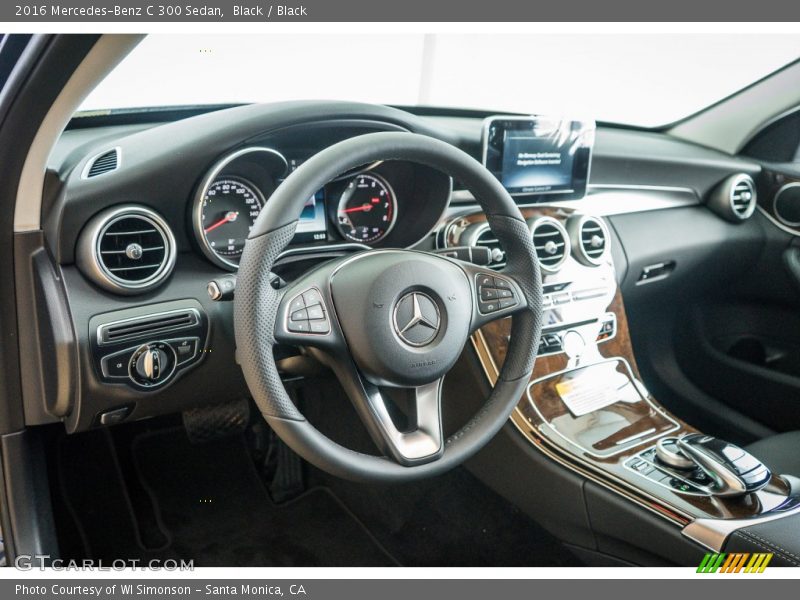 Black / Black 2016 Mercedes-Benz C 300 Sedan
