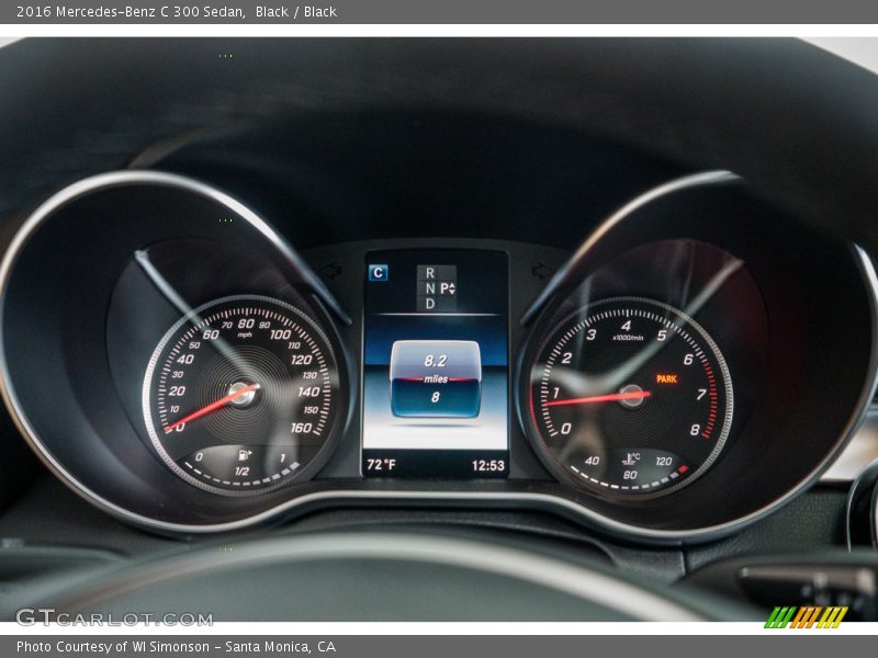 Black / Black 2016 Mercedes-Benz C 300 Sedan
