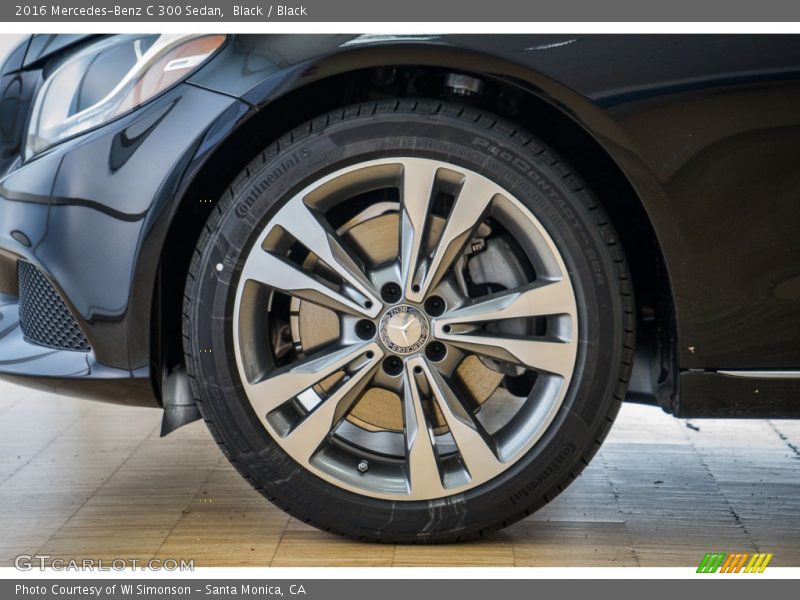 Black / Black 2016 Mercedes-Benz C 300 Sedan