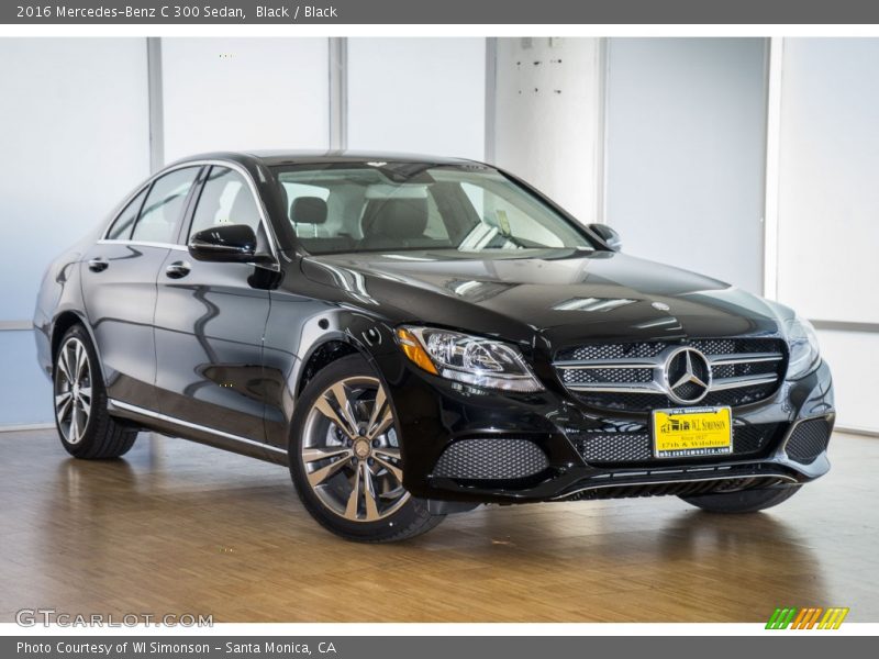 Black / Black 2016 Mercedes-Benz C 300 Sedan