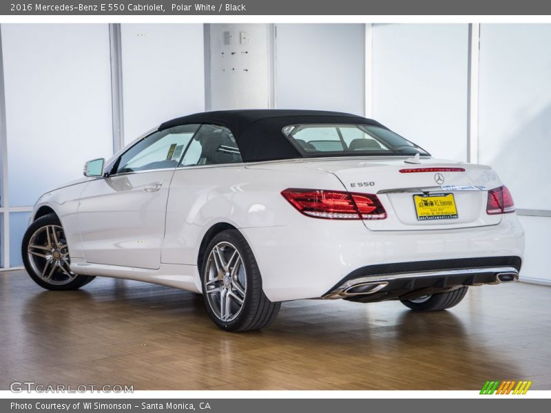 Polar White / Black 2016 Mercedes-Benz E 550 Cabriolet