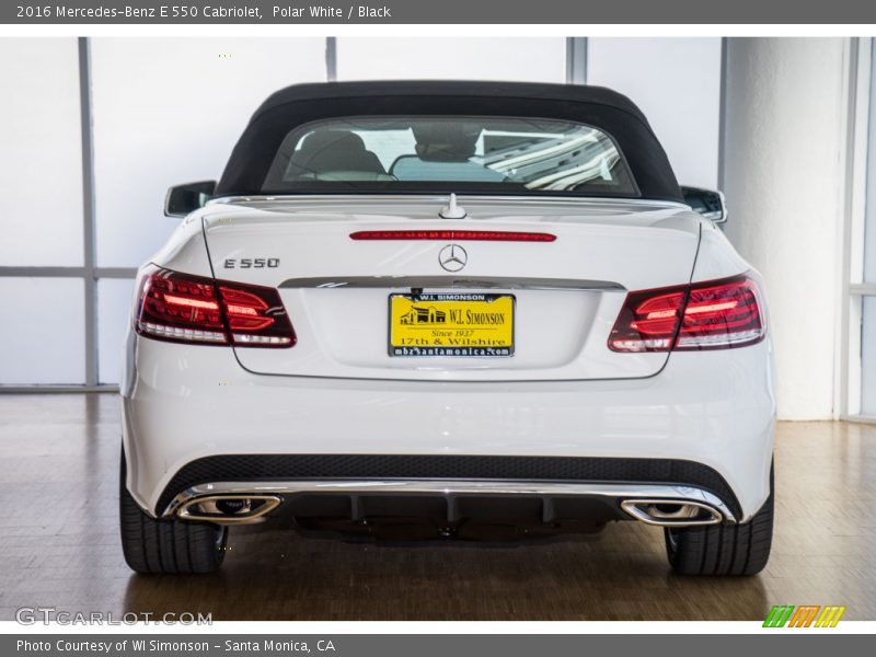 Polar White / Black 2016 Mercedes-Benz E 550 Cabriolet
