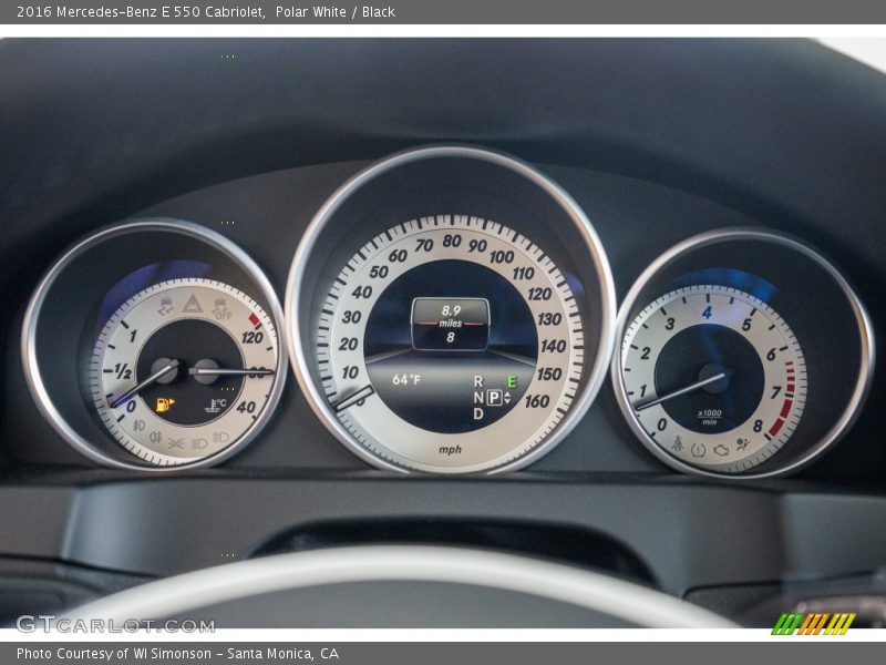  2016 E 550 Cabriolet 550 Cabriolet Gauges