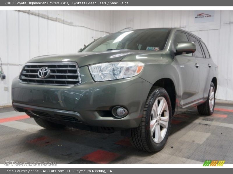 Cypress Green Pearl / Sand Beige 2008 Toyota Highlander Limited 4WD