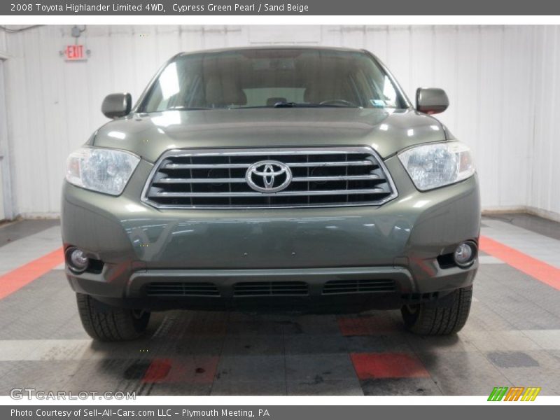 Cypress Green Pearl / Sand Beige 2008 Toyota Highlander Limited 4WD