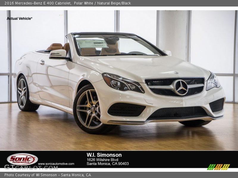 Polar White / Natural Beige/Black 2016 Mercedes-Benz E 400 Cabriolet