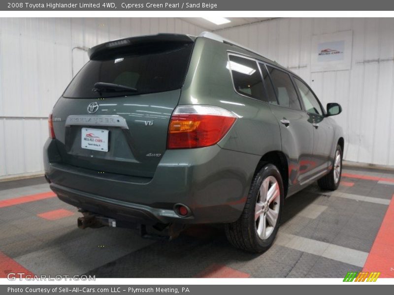 Cypress Green Pearl / Sand Beige 2008 Toyota Highlander Limited 4WD