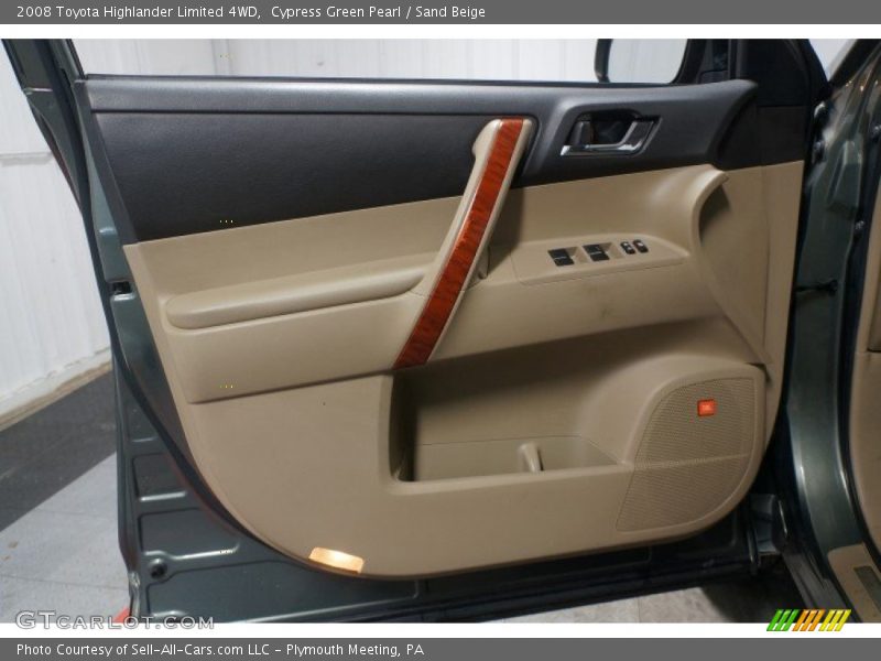 Cypress Green Pearl / Sand Beige 2008 Toyota Highlander Limited 4WD