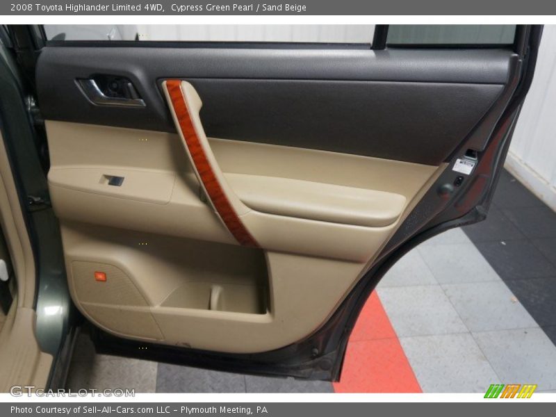 Cypress Green Pearl / Sand Beige 2008 Toyota Highlander Limited 4WD