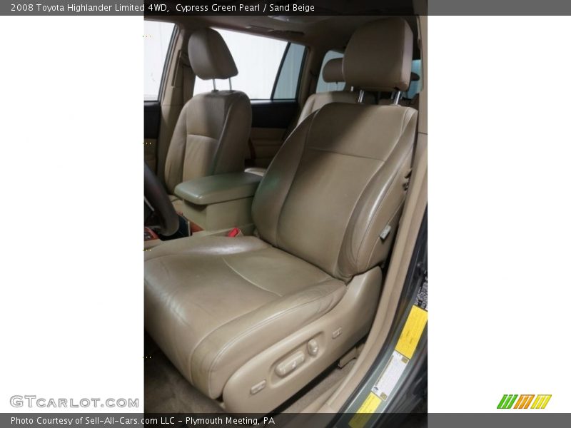 Cypress Green Pearl / Sand Beige 2008 Toyota Highlander Limited 4WD
