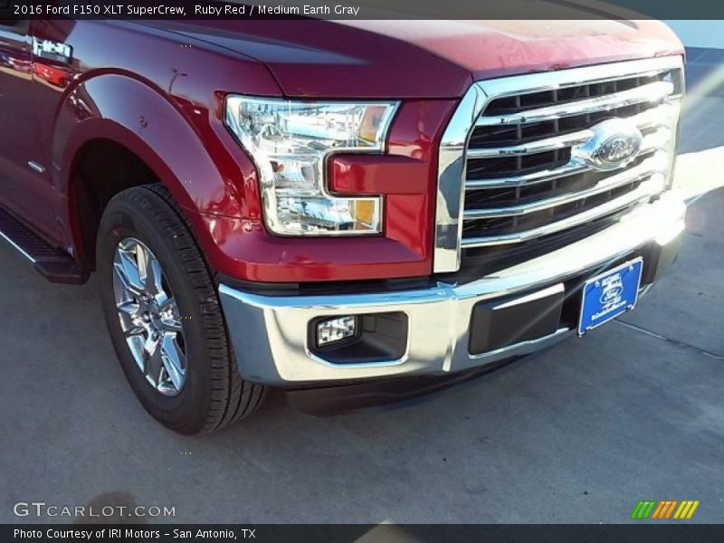 Ruby Red / Medium Earth Gray 2016 Ford F150 XLT SuperCrew