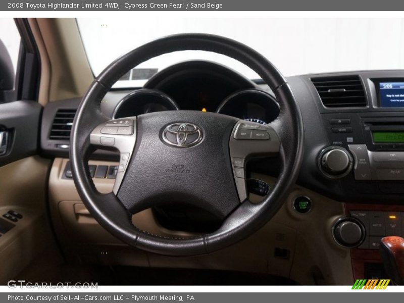Cypress Green Pearl / Sand Beige 2008 Toyota Highlander Limited 4WD