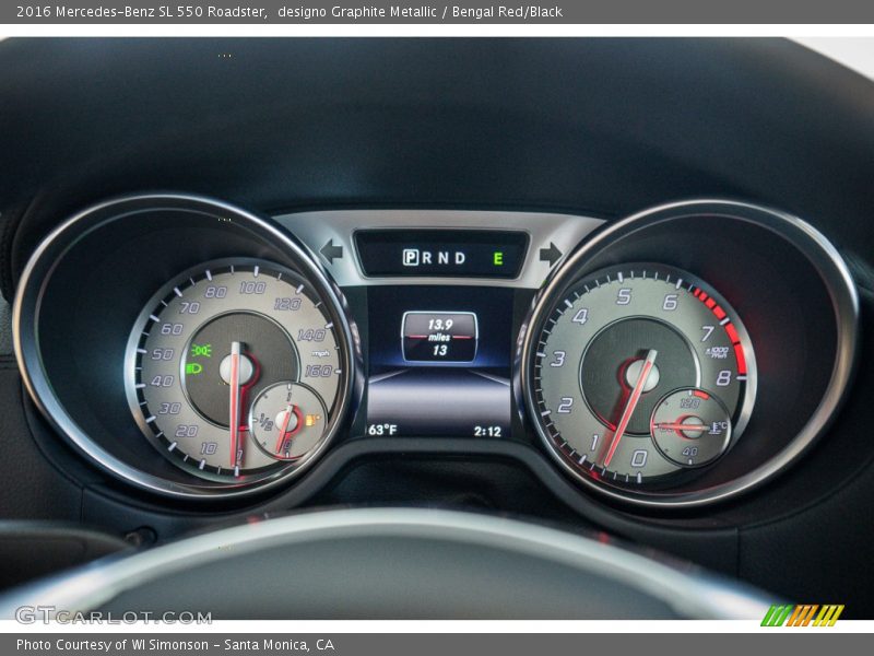  2016 SL 550 Roadster 550 Roadster Gauges