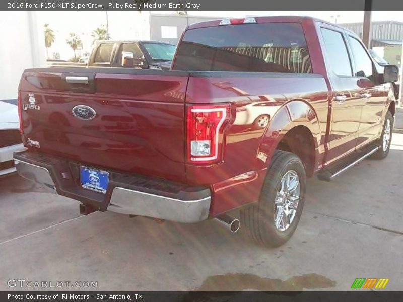 Ruby Red / Medium Earth Gray 2016 Ford F150 XLT SuperCrew