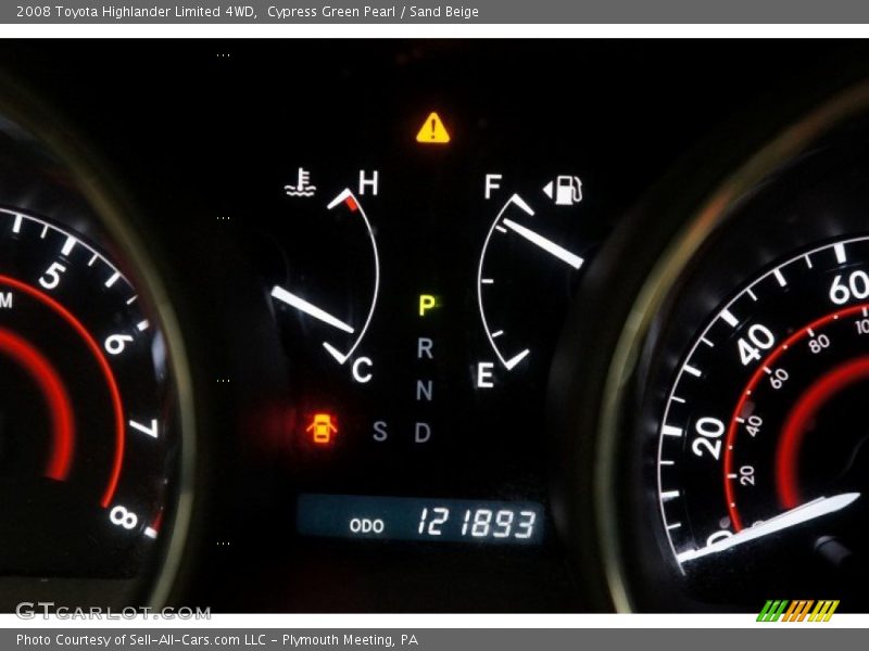 Cypress Green Pearl / Sand Beige 2008 Toyota Highlander Limited 4WD