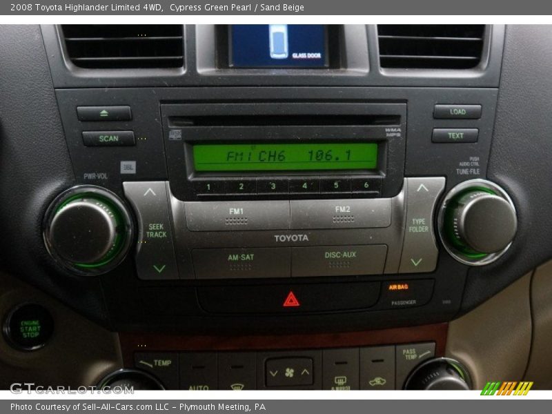 Cypress Green Pearl / Sand Beige 2008 Toyota Highlander Limited 4WD