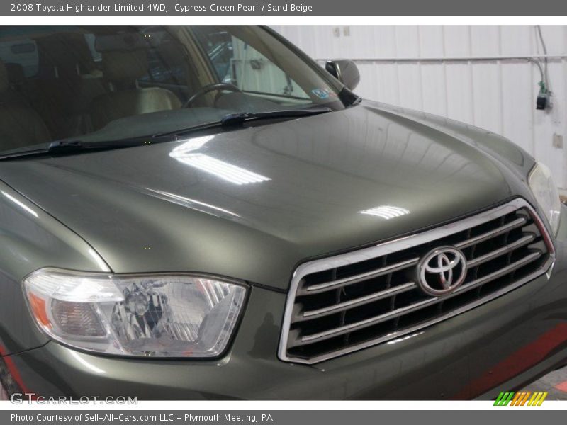 Cypress Green Pearl / Sand Beige 2008 Toyota Highlander Limited 4WD