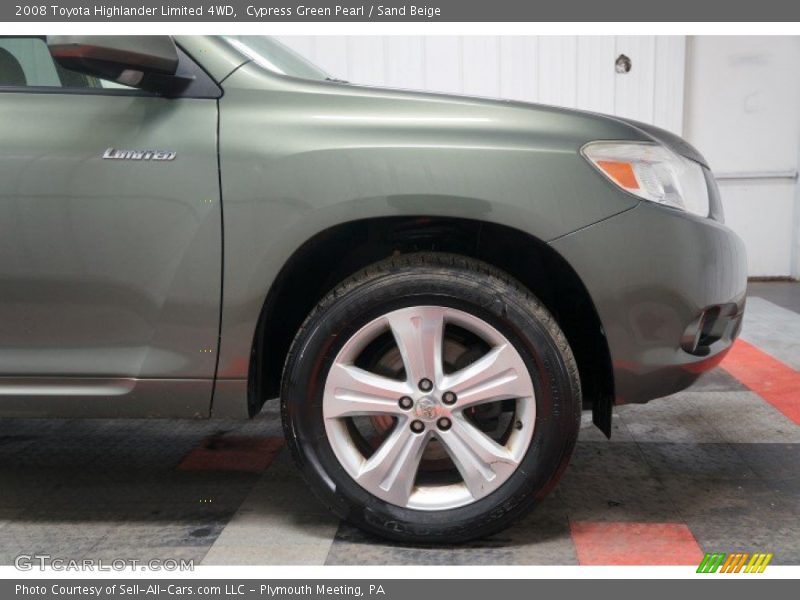 Cypress Green Pearl / Sand Beige 2008 Toyota Highlander Limited 4WD