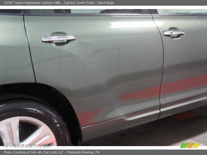 Cypress Green Pearl / Sand Beige 2008 Toyota Highlander Limited 4WD