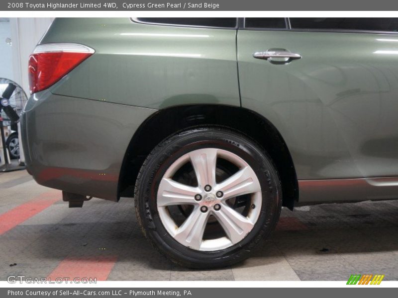 Cypress Green Pearl / Sand Beige 2008 Toyota Highlander Limited 4WD