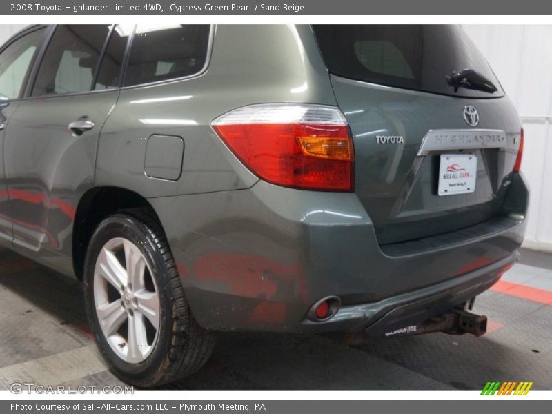 Cypress Green Pearl / Sand Beige 2008 Toyota Highlander Limited 4WD
