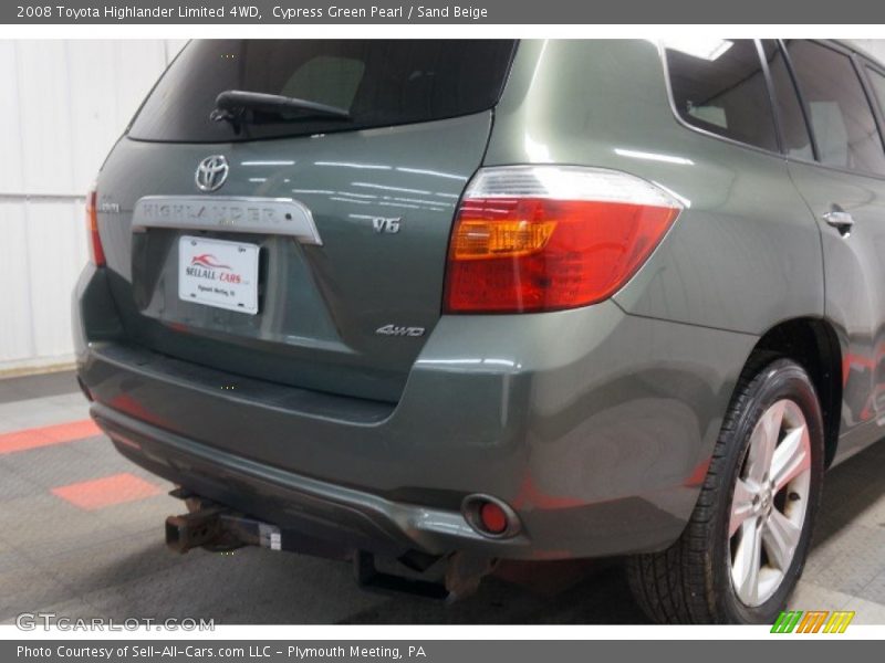Cypress Green Pearl / Sand Beige 2008 Toyota Highlander Limited 4WD