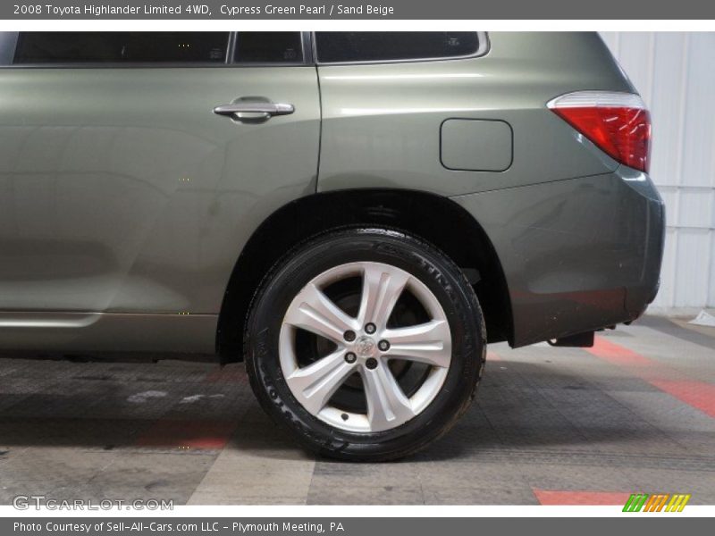 Cypress Green Pearl / Sand Beige 2008 Toyota Highlander Limited 4WD
