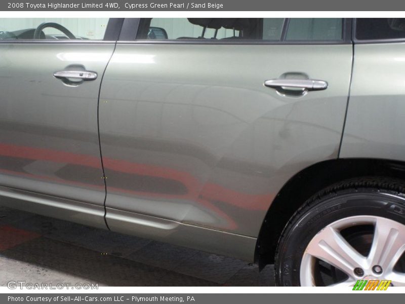 Cypress Green Pearl / Sand Beige 2008 Toyota Highlander Limited 4WD