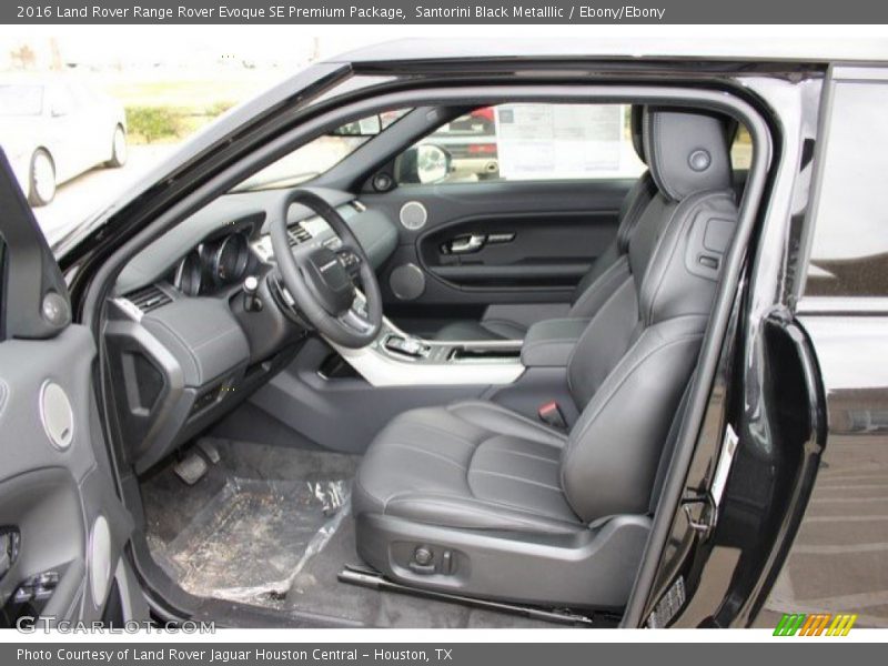 Front Seat of 2016 Range Rover Evoque SE Premium Package