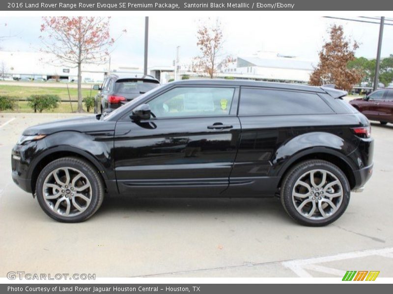  2016 Range Rover Evoque SE Premium Package Santorini Black Metalllic