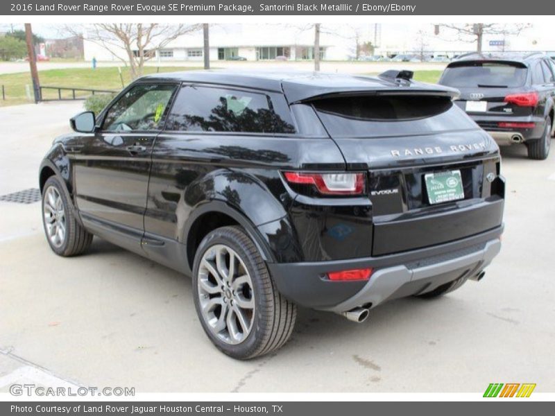 Santorini Black Metalllic / Ebony/Ebony 2016 Land Rover Range Rover Evoque SE Premium Package