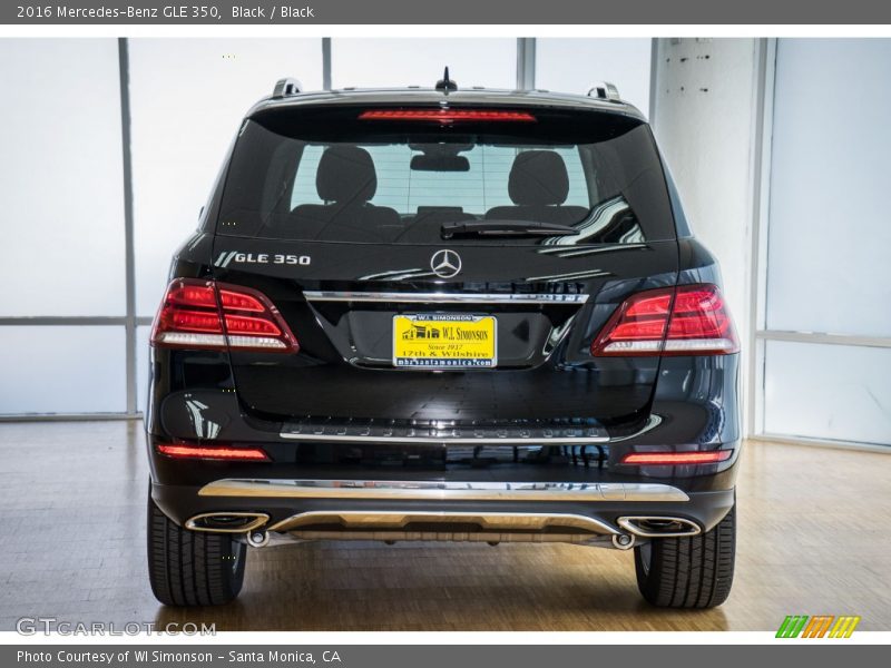 Black / Black 2016 Mercedes-Benz GLE 350