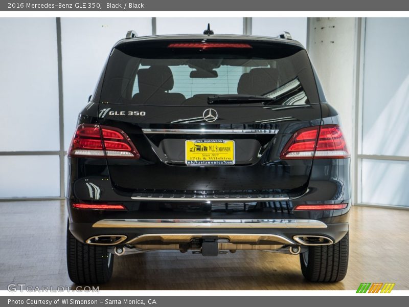 Black / Black 2016 Mercedes-Benz GLE 350