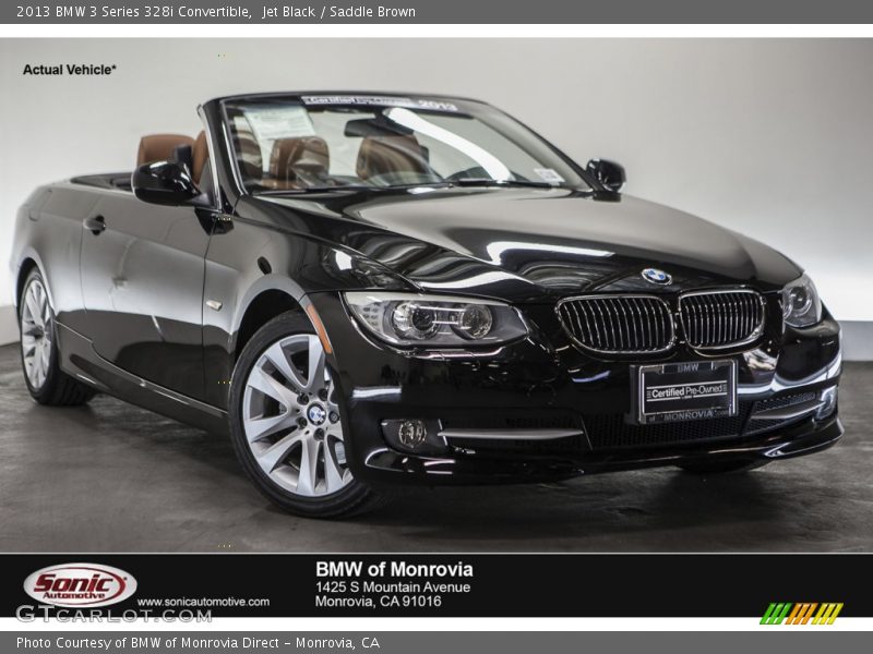 Jet Black / Saddle Brown 2013 BMW 3 Series 328i Convertible
