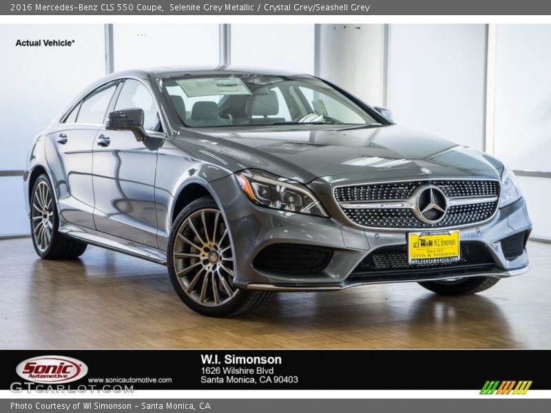 Selenite Grey Metallic / Crystal Grey/Seashell Grey 2016 Mercedes-Benz CLS 550 Coupe