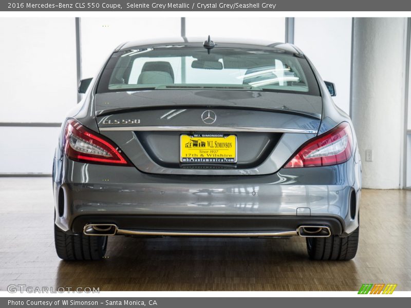 Selenite Grey Metallic / Crystal Grey/Seashell Grey 2016 Mercedes-Benz CLS 550 Coupe