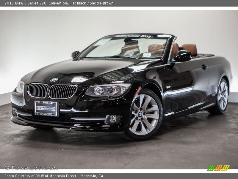 Jet Black / Saddle Brown 2013 BMW 3 Series 328i Convertible