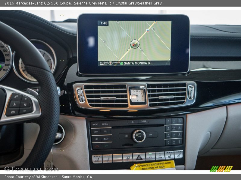 Selenite Grey Metallic / Crystal Grey/Seashell Grey 2016 Mercedes-Benz CLS 550 Coupe