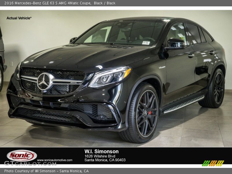 Black / Black 2016 Mercedes-Benz GLE 63 S AMG 4Matic Coupe